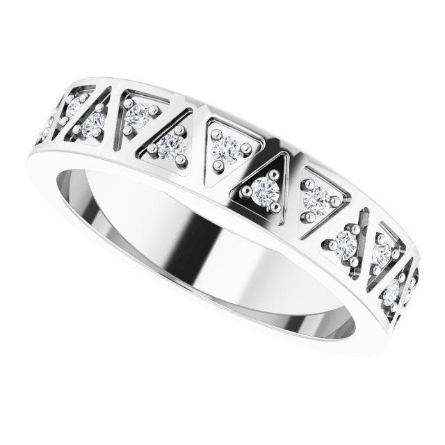 0.26 ct. Round Diamond Eternity Band-VIRABYANI